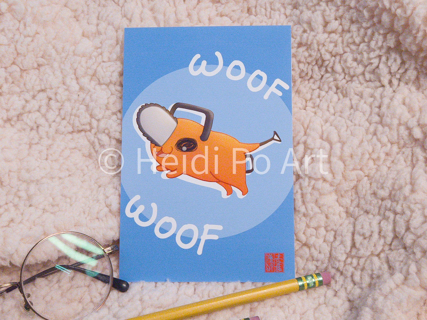 Chainsaw dog - Print