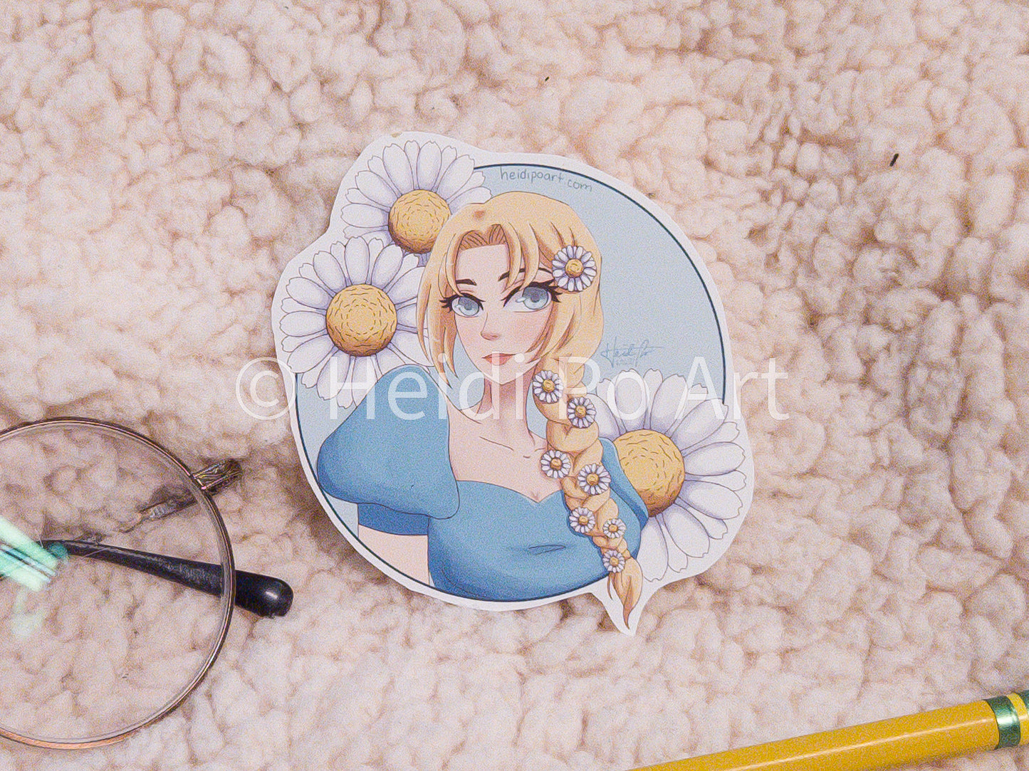 Chamomile Flower Girl - Sticker