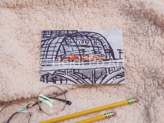 Trains from a Distance - Print