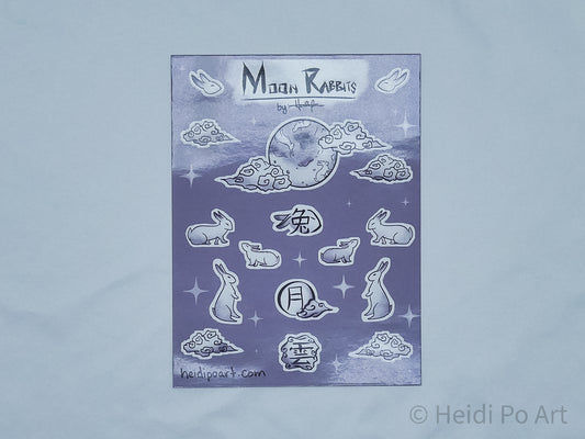 Moon Rabbits Sticker Sheets