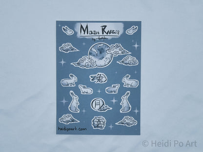 Moon Rabbits Sticker Sheets