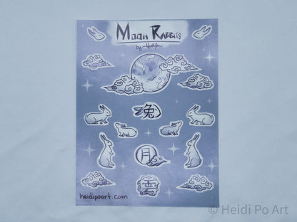 Moon Rabbits Sticker Sheets