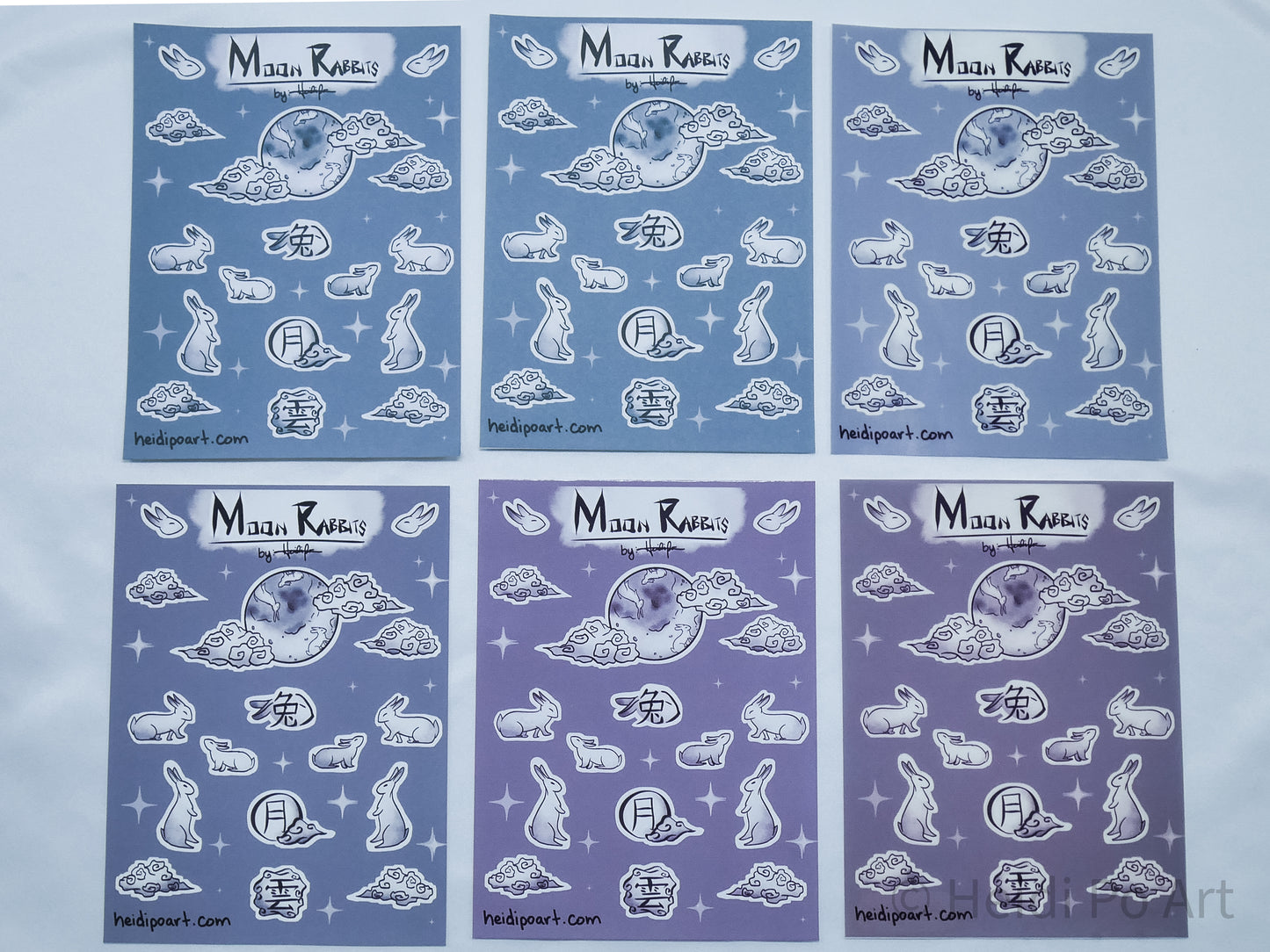 Moon Rabbits Sticker Sheets